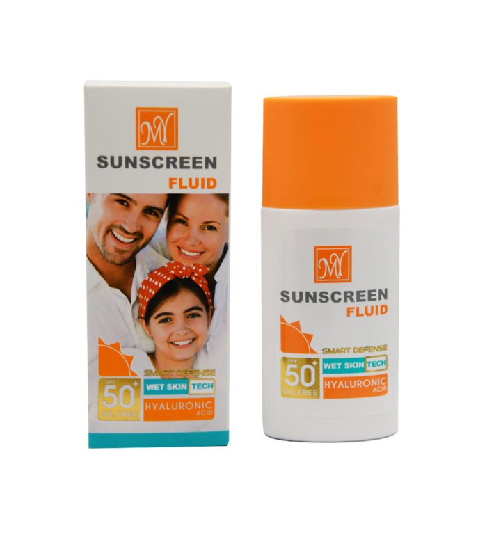 فلوئید ضد آفتاب بی رنگ مای SPF50 حجم ۵۰ میلی لیتر