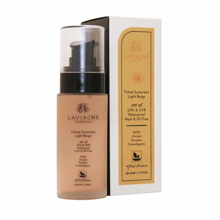 کرم ضد آفتاب رنگی لاویاچه SPF50 بژ روشن