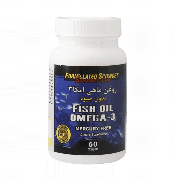 کپسول روغن ماهی امگا 3 فرمولیتد ساینسز بدون جیوه 60 عدد