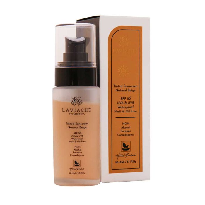 کرم ضد آفتاب رنگی لاویاچه SPF50 بژ طبیعی