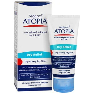 کرم مرطوب کننده قوی صورت ۵ درصد اوره درای ریلیف آتوپیا