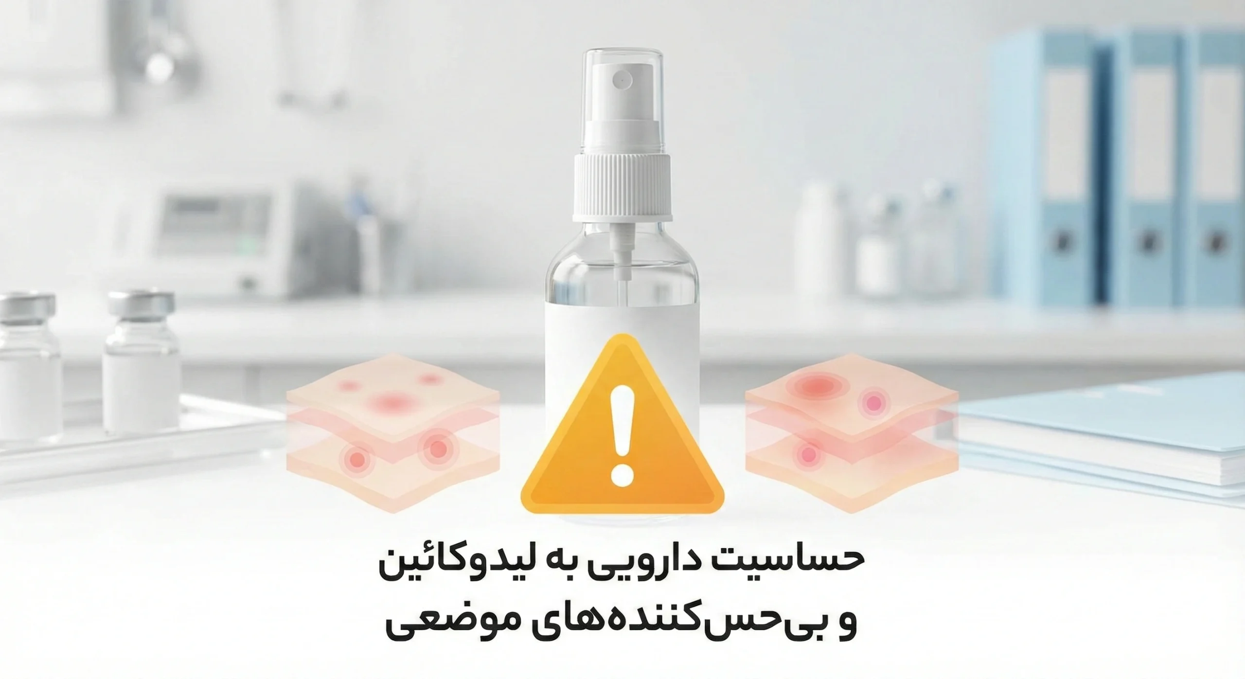 هشدار حساسیت دارویی به لیدوکائین در اسپری تاخیری موضعی
