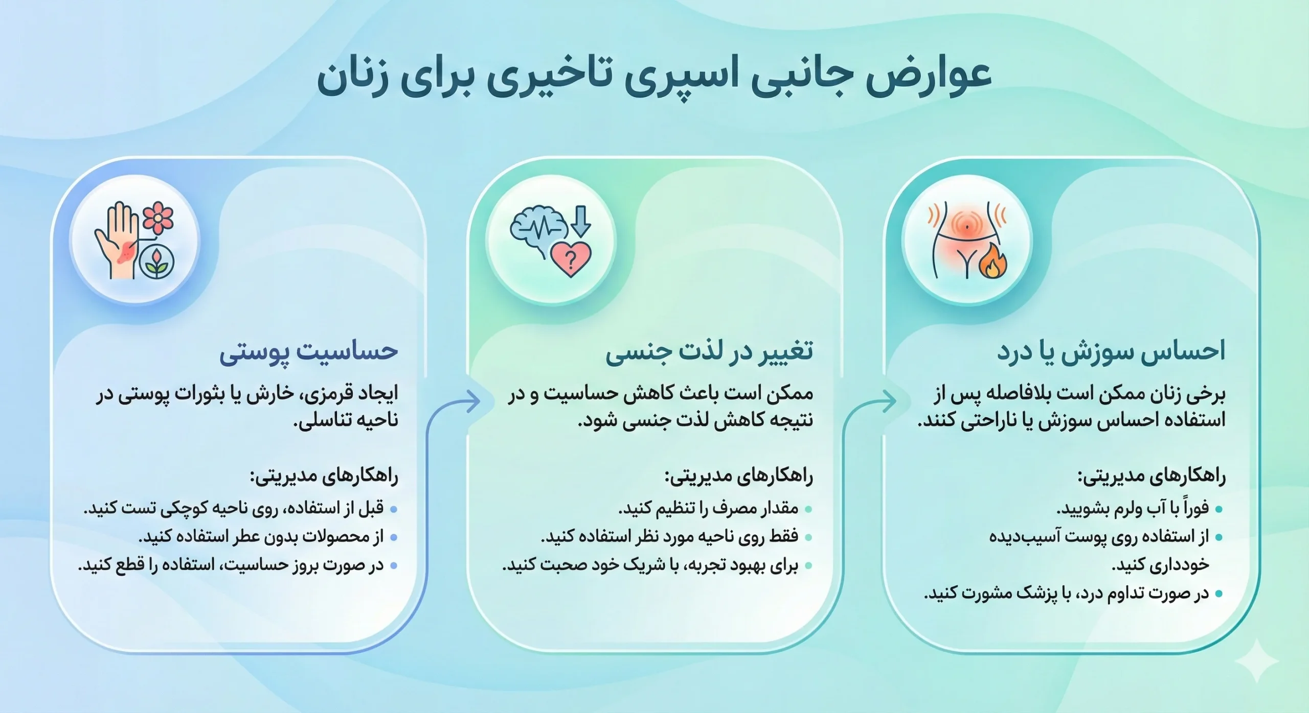 عوارض اسپری تاخیری در زنان