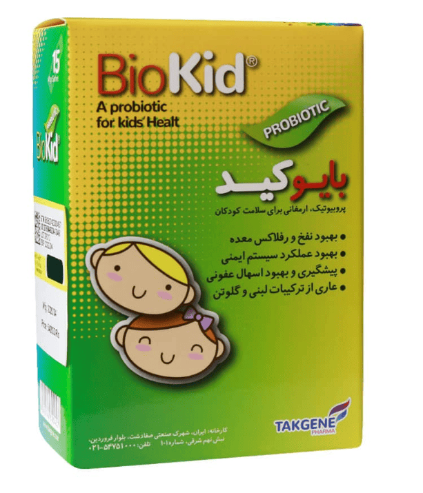 ساشه پروبیوتیک بایوکید تک ژن فارما 15 عددی