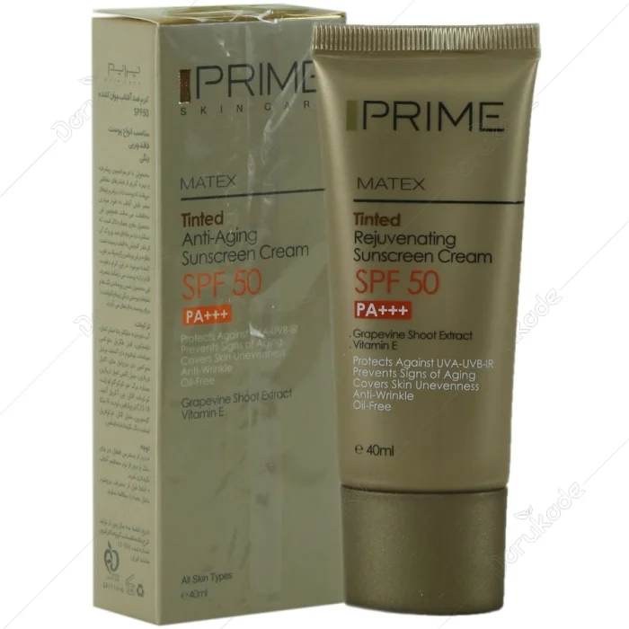 کرم ضد آفتاب جوان کننده SPF50 (رنگی)